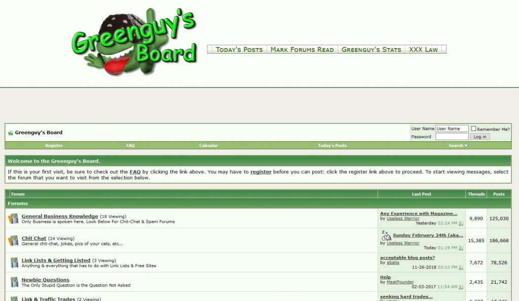 GreenGuys Board