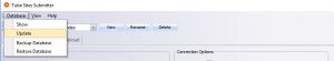Video submitter database update