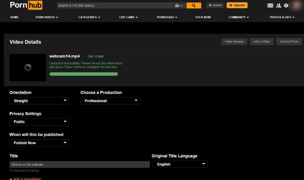 How to upload videos to Pornhub? - Tube/Video Sites Submitter