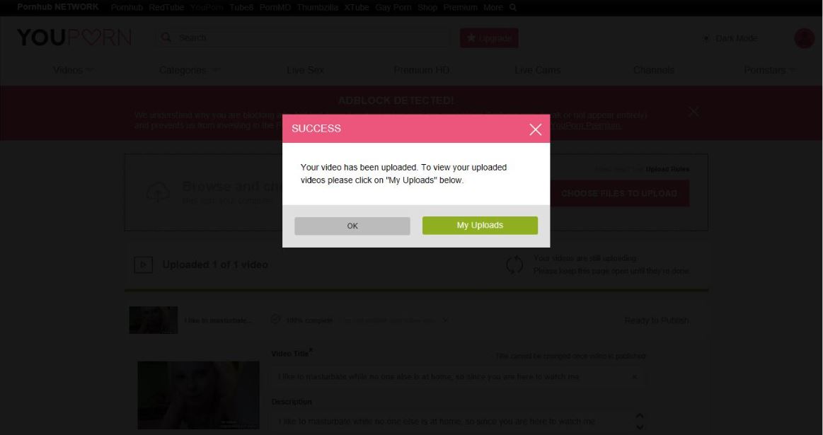 Upload to YouPorn.com - How to upload videos to Youporn?