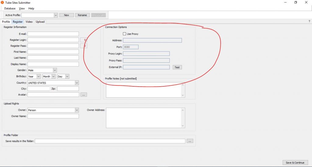 Proxy Server Settings